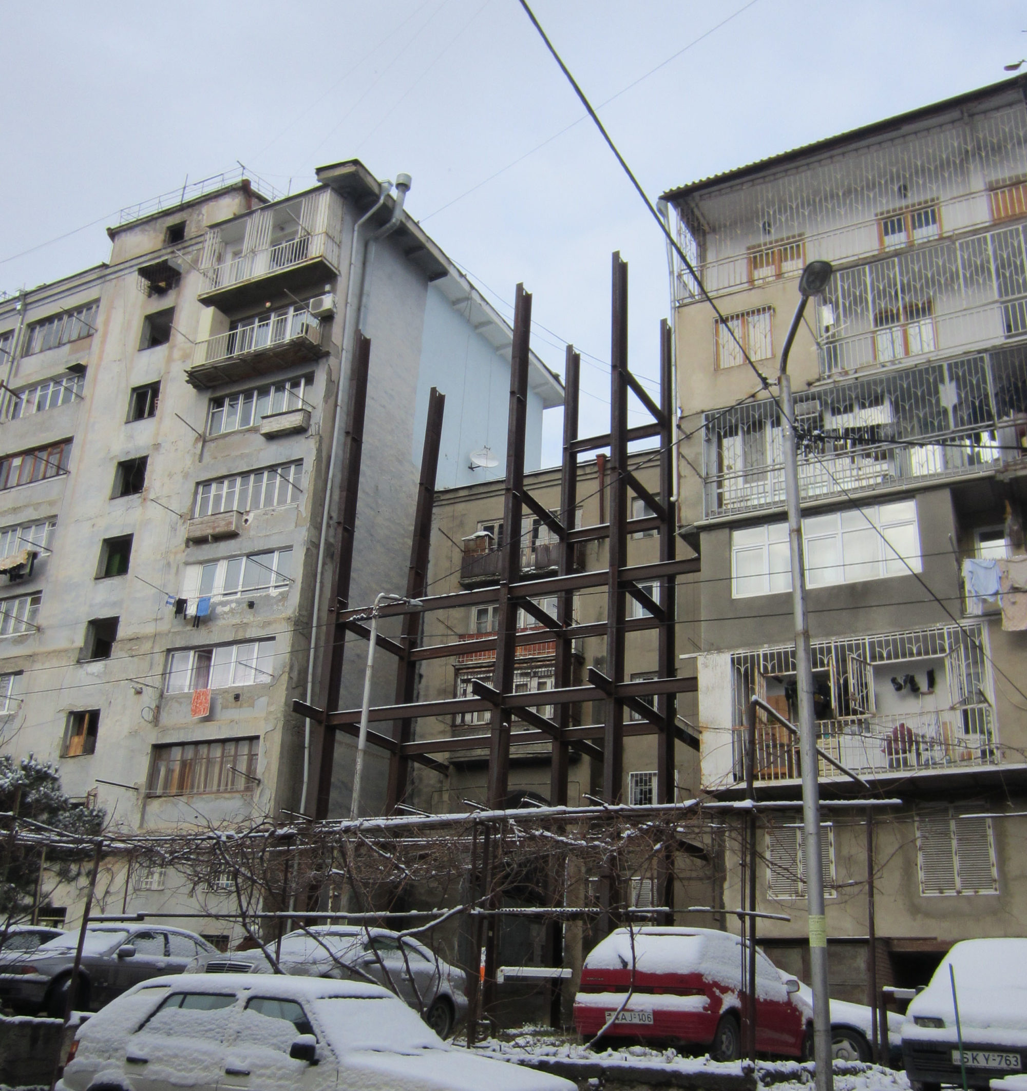 Bauplatz Südfassade